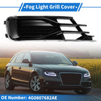 1 Pc Fog Light Grill for Audi A6 (2016–2018) No. 4G0807682AE Black