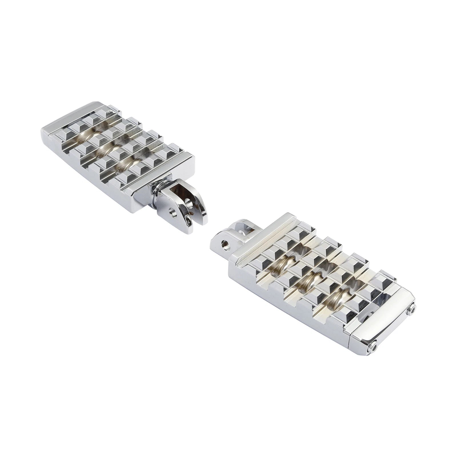 Chrome Driver Foot Pegs for Harley Softail Low Rider Fat Bob (2018–2025)