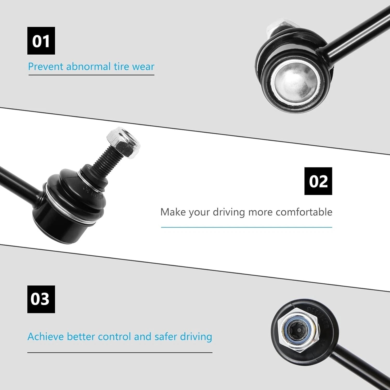 2X Front Stabilizer Sway Bar Links for Ford Escape (2001-2020)