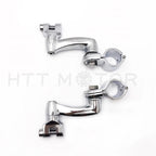 1 1/4" Angled Highway Engine Guard Bar Foot Peg Mount Kit for Harley