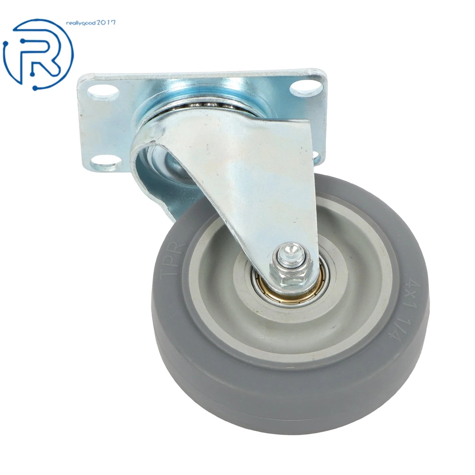 Set of 4 Heavy Duty 4-Inch Casters with Swivel Wheels