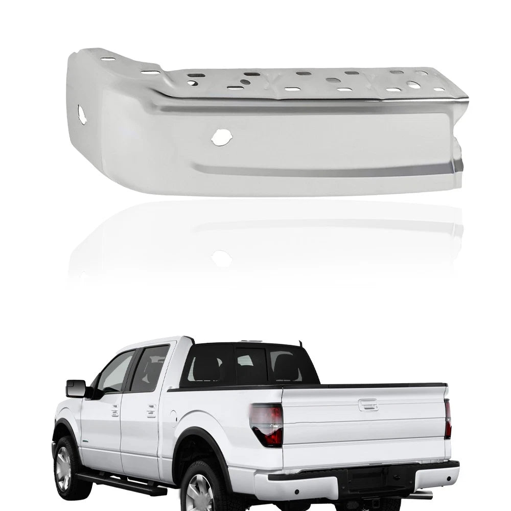 Rear Bumper Wrap Corner LH with 2 Sensor Holes Chrome for F150 (2021–2023)