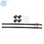 Set of 4 E-Track Wheel Chock Tie Down Ratchet Straps for UTV ATV