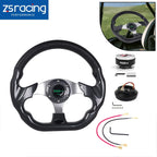 12.5" Black Steering Wheel Quick Release Hub Adapter 174H for Mustang (1984–2004)