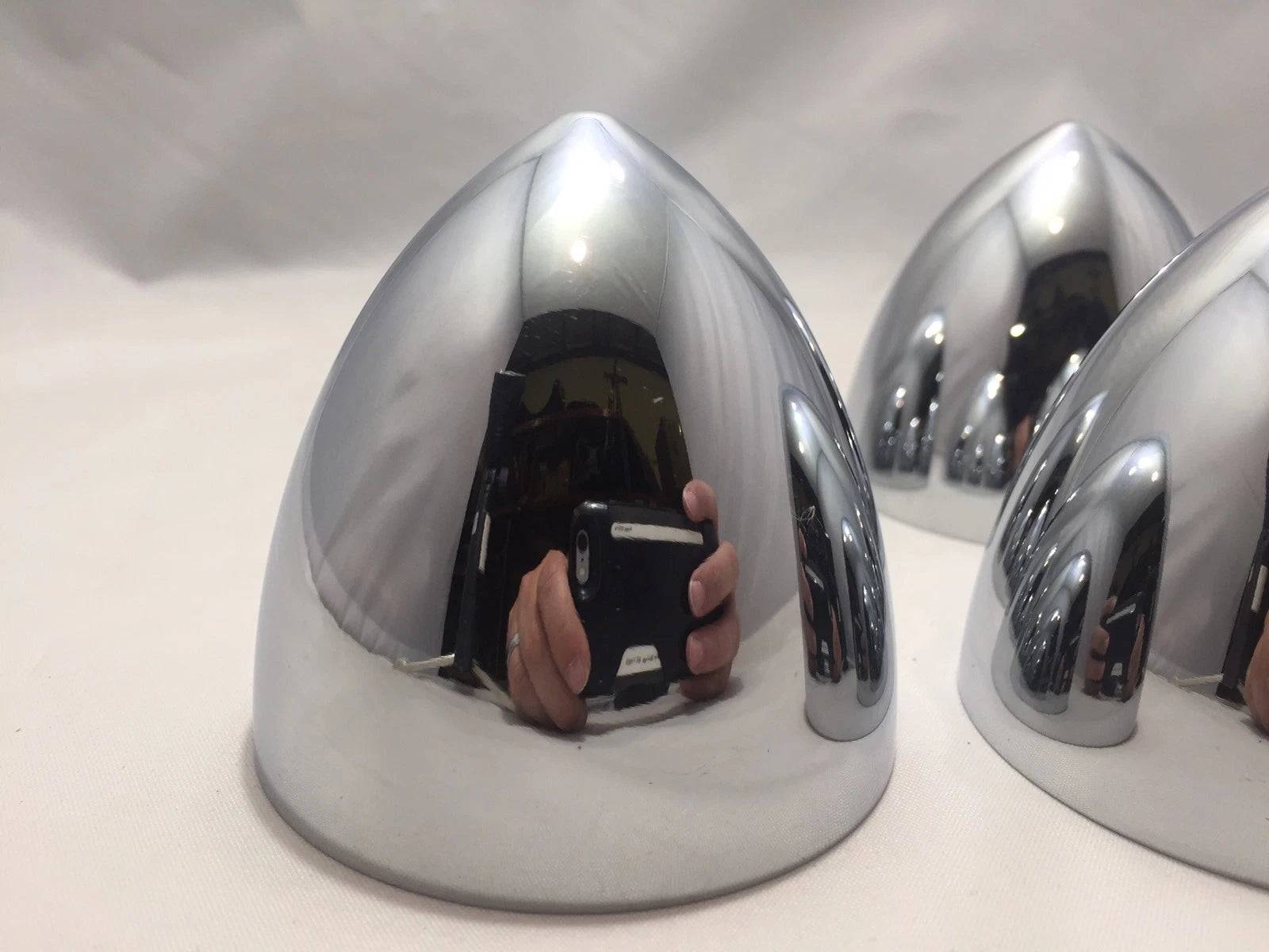 3 Inch Chrome Bullet Nose Hubcap Center Accessory for Hot Rod Custom