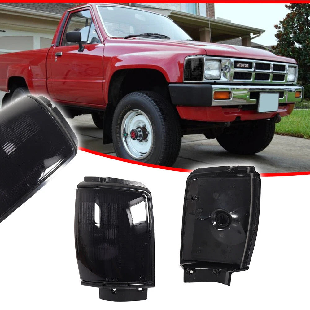 Smoke Lens Front Side Marker Lights for Toyota Pickup 1984–1986