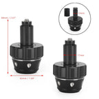 CNC Aluminum Handlebar End Weights for Motorcycle (13-18mm Inner, Black)