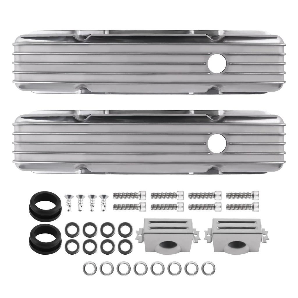 Fabricated Aluminum Valve Covers Mounting Hardware for Small Block 302, 305, 327