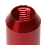 Set of 20 J2 7075 Forged Aluminum M12x1.5 Open-End Lug Nuts w/Adapter Red