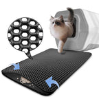 60X45 Black Cat Litter Mat Double Layer Trapper Pad EVA Foam Rubber