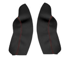Front Armrest Door Panel Cover Leather for VW Jetta (2011–2014) Red Stitch