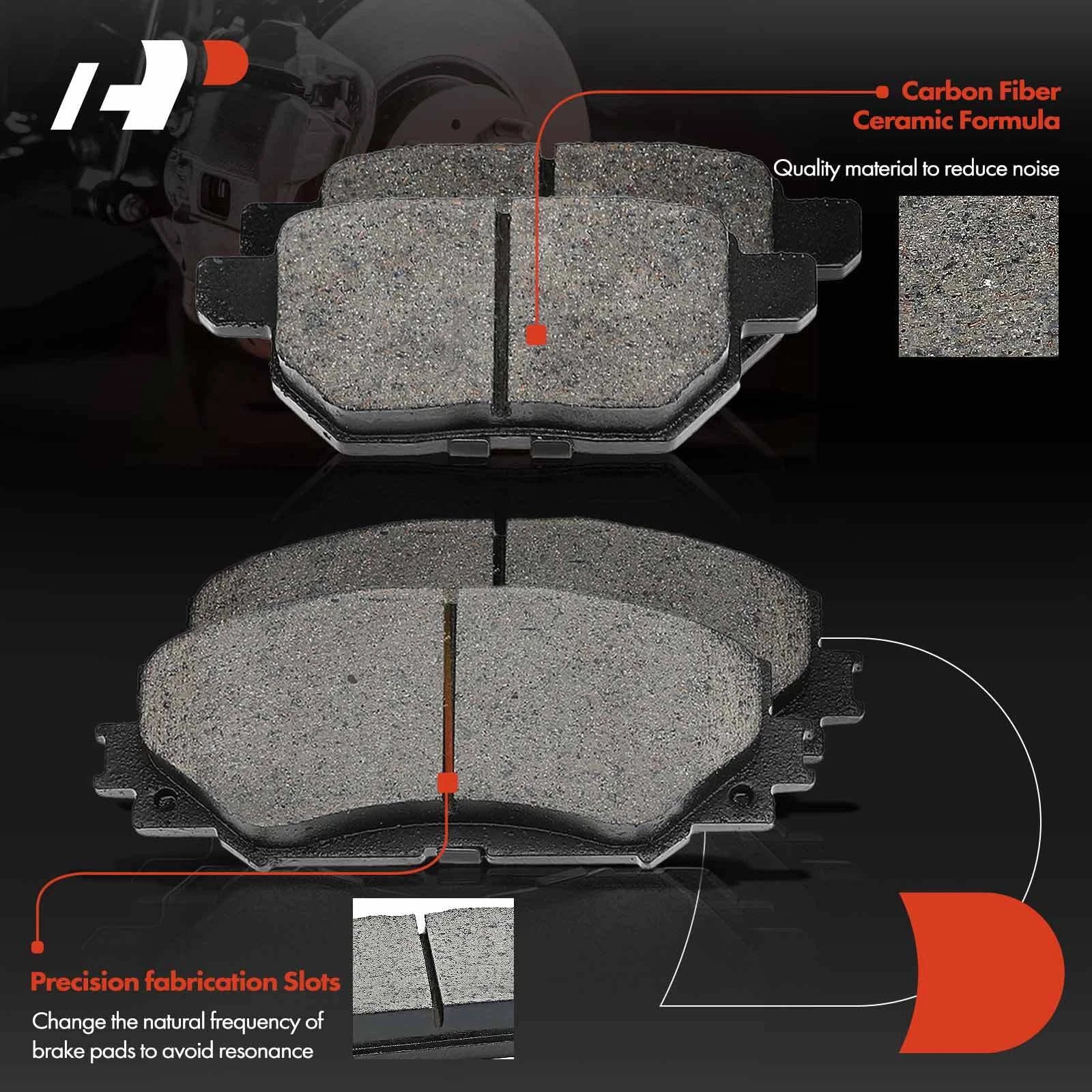 Front & Rear Drilled Brake Rotors & Ceramic Pads for Toyota Corolla (2003–2008)