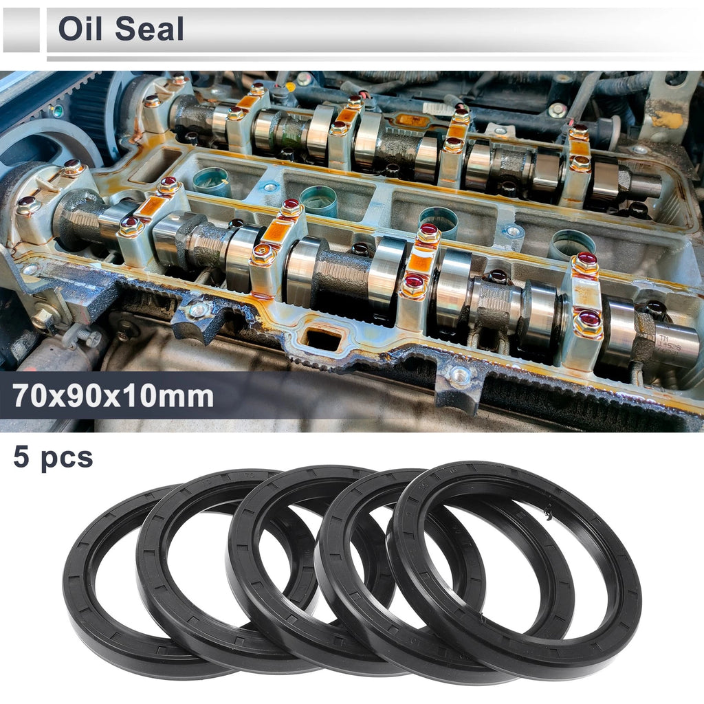 Set of 5 Oil Seal Rotary Shaft Seal 70x90x10mm for Various Models