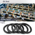 Set of 5 Oil Seal Rotary Shaft Seal 70x90x10mm for Various Models