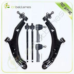Set of 2 Front Lower Control Arms & Tie Rods for Nissan Sentra (2002–2006)