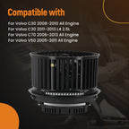 HVAC Blower Motor w/Fan for Volvo C30 S40 V50 C70 (2004–2013) 3M5H18456CB 31390437