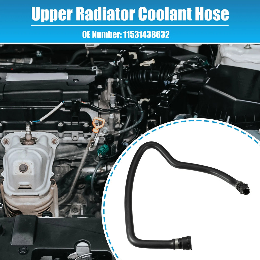 Upper Radiator Coolant Hose for BMW 525i 528i 530i (2001–2003) No. 11531438632