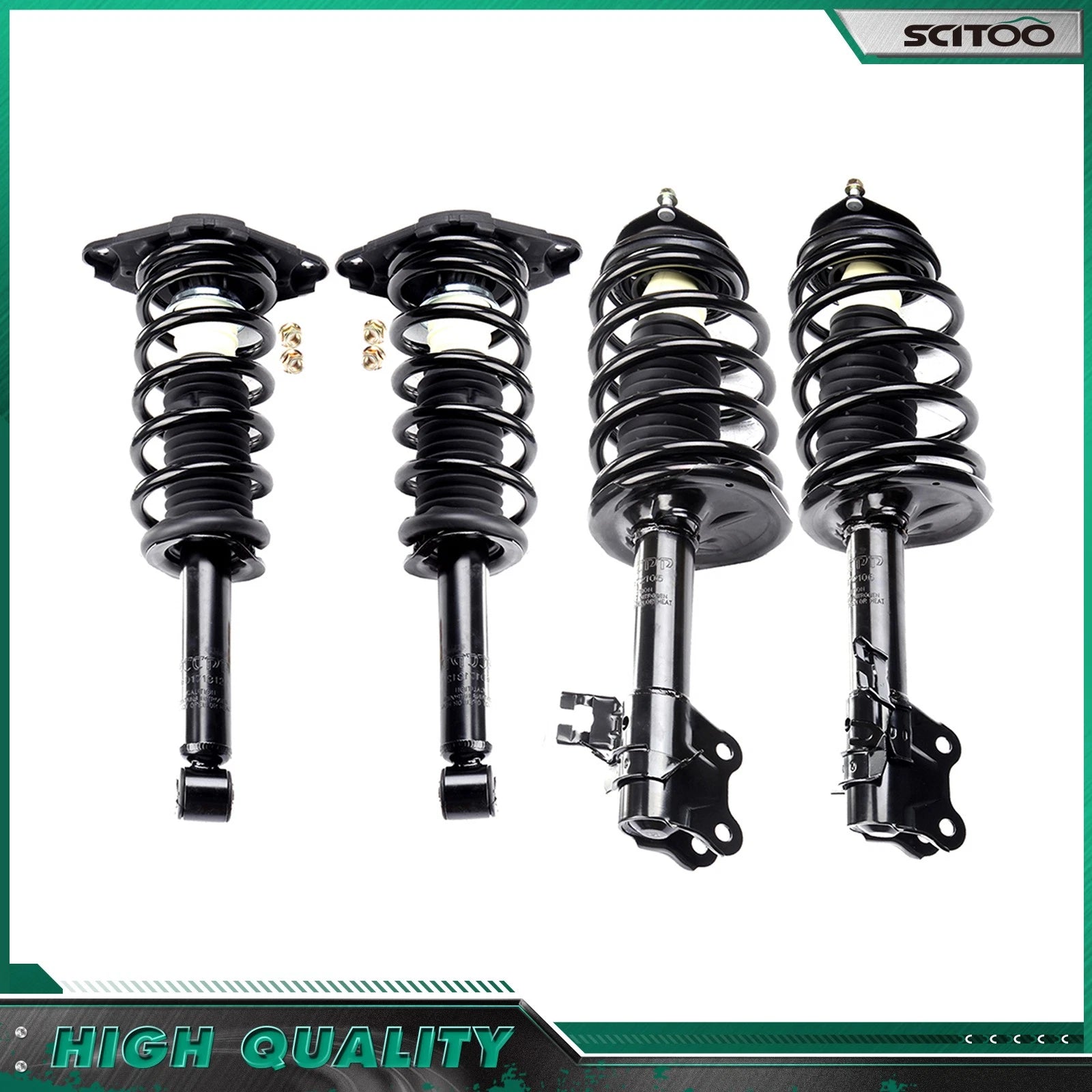 Complete Strut Set with Coil Springs for Nissan Sentra 2002–2006