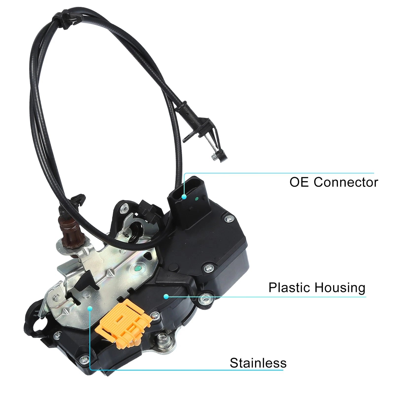 Front Left Door Lock Actuator Motor with Cable for Chevrolet Cobalt (2005–2010)