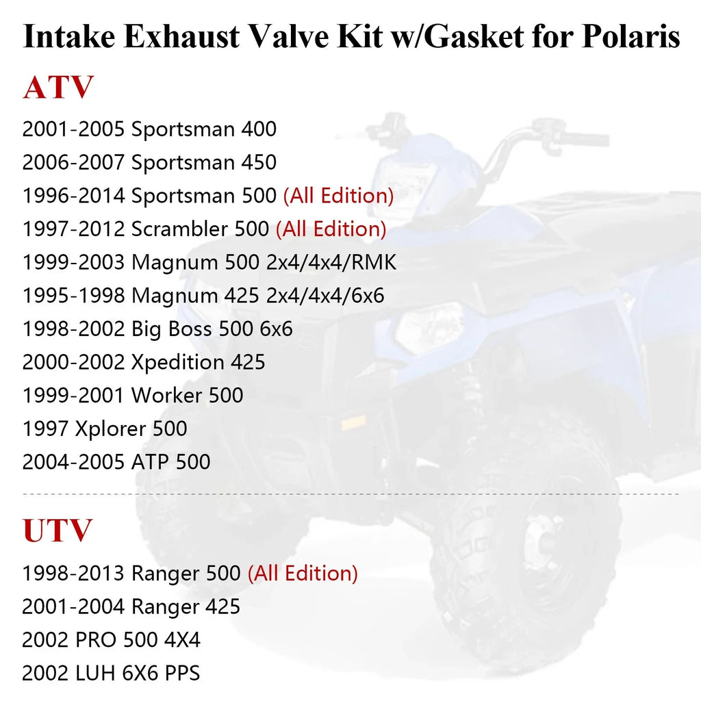 Intake Valve w/ Gasket for Polaris Magnum Xpedition Big Boss (2003–2006)