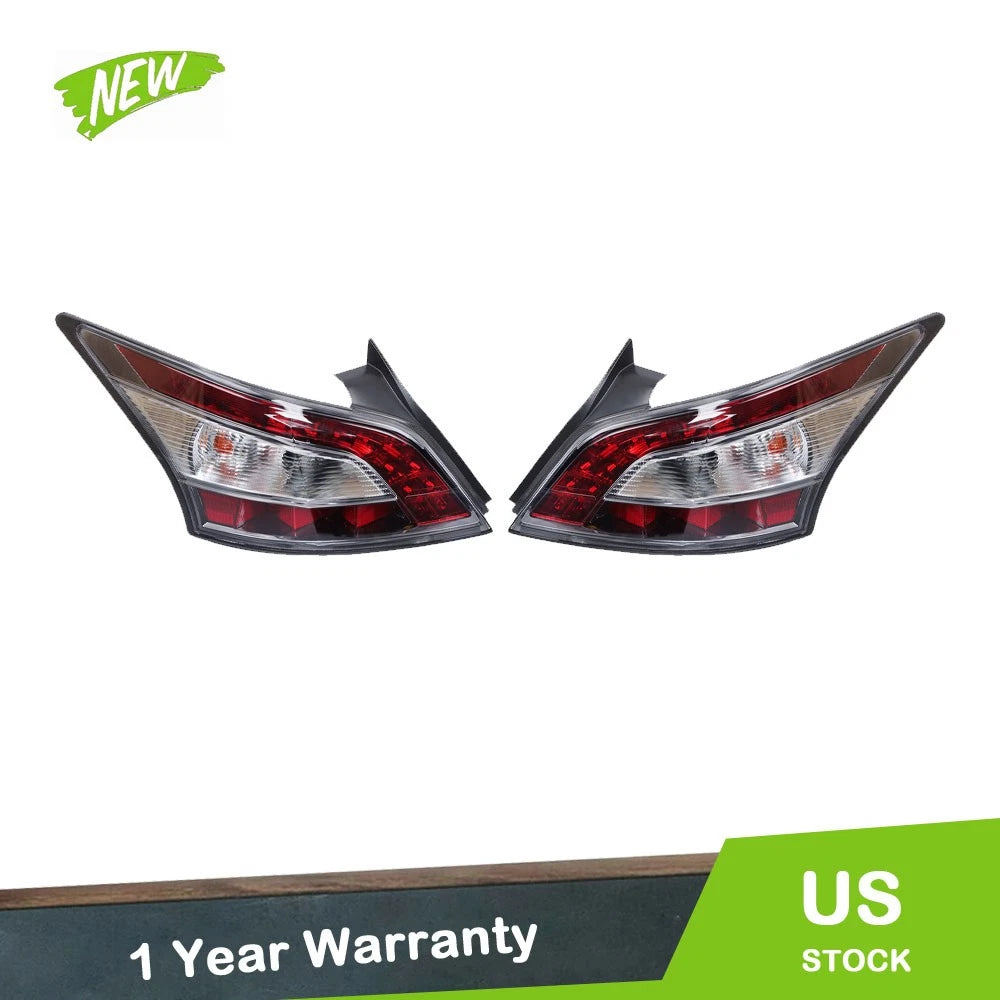 Chrome Tail Light Assembly Set for Nissan Maxima (2012–2014) Halogen