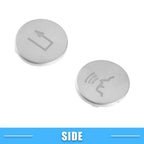 Steering Wheel Button Covers for Mercedes-Benz ABS Silver Tone 12 x Pieces