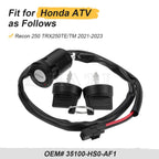 Ignition Key Switch 35100-HS0-AF1 for Honda ATV Recon 250 TRX250TE/TM (2021–2023)