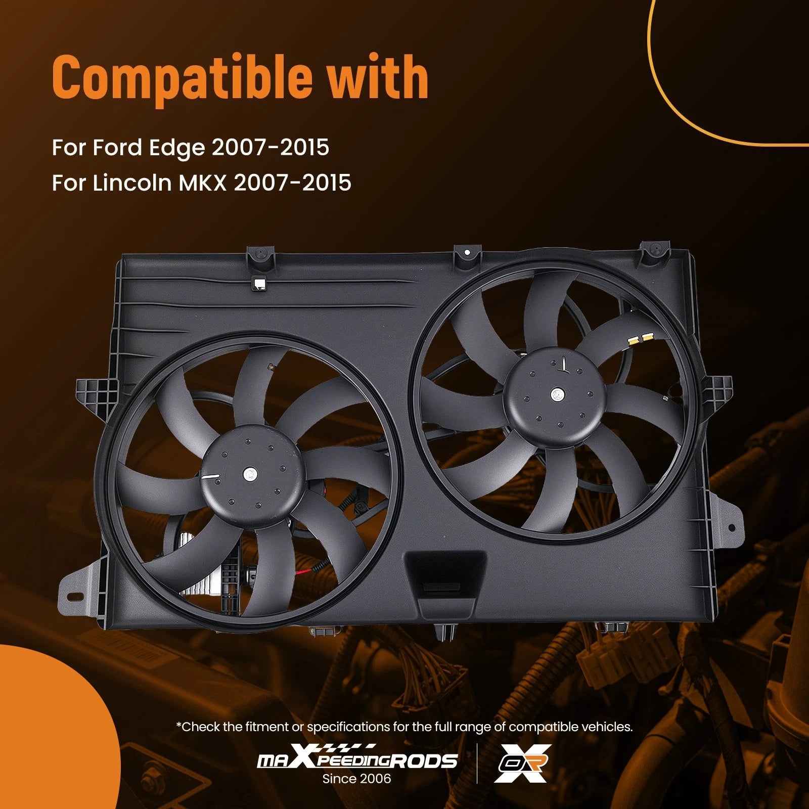 Electric Radiator Cooling Fan for Ford Edge Lincoln MKX (2007–2015)
