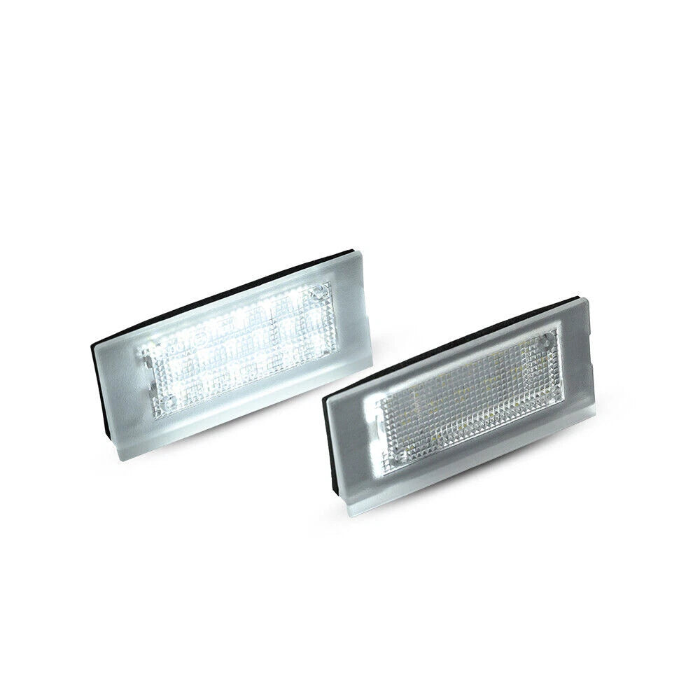 Pair of White LED License Plate Light Lamps for Land Rover Range Rover (2003–2012)