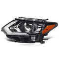 Left Side Headlight for Nissan Rogue (2017–2020) OE Style Black Housing Amber Corner