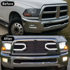 Chrome Grille & Replacement Shell for Dodge Ram 2500 3500 (2010–2018)