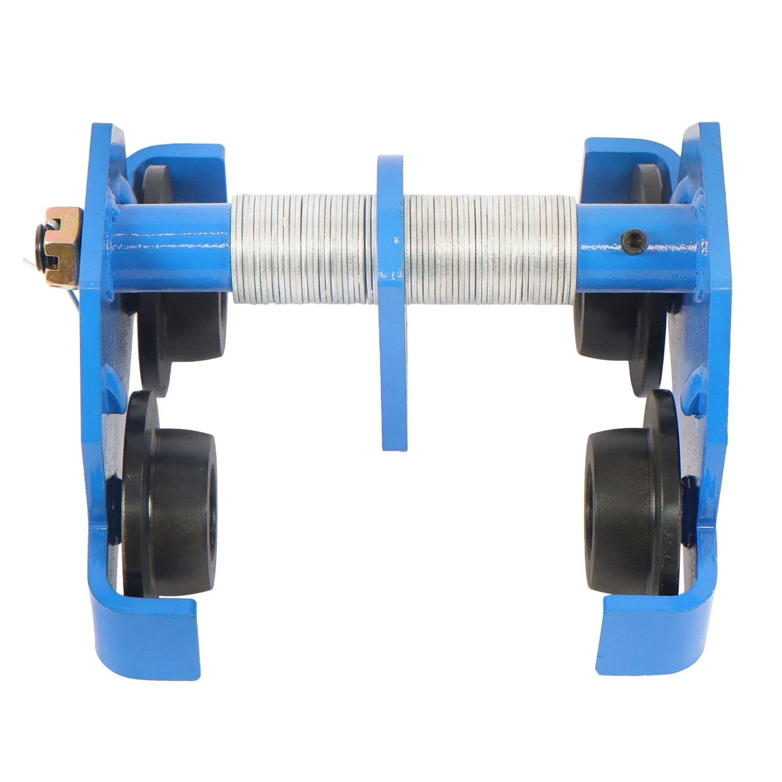Dual Wheels Alloy Steel I-Beam Trolley 2200lbs Capacity (65-190mm Adjustable)