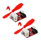 2X 5V L9110 Fan Control Kit with 75mm Propeller for Arduino (2010–2023)