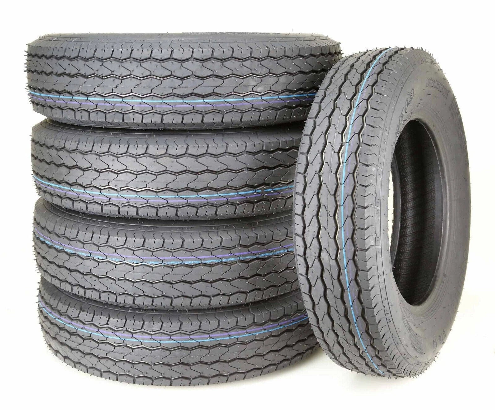 5 Premium Free Country Trailer Tires ST175/80D13 B78-13 8 Ply LR D (N/A)