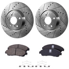 Brake Disc Rotors and Pads Kit for Acura RLX, Honda Pilot, ZDX, MDX (2007–2013)