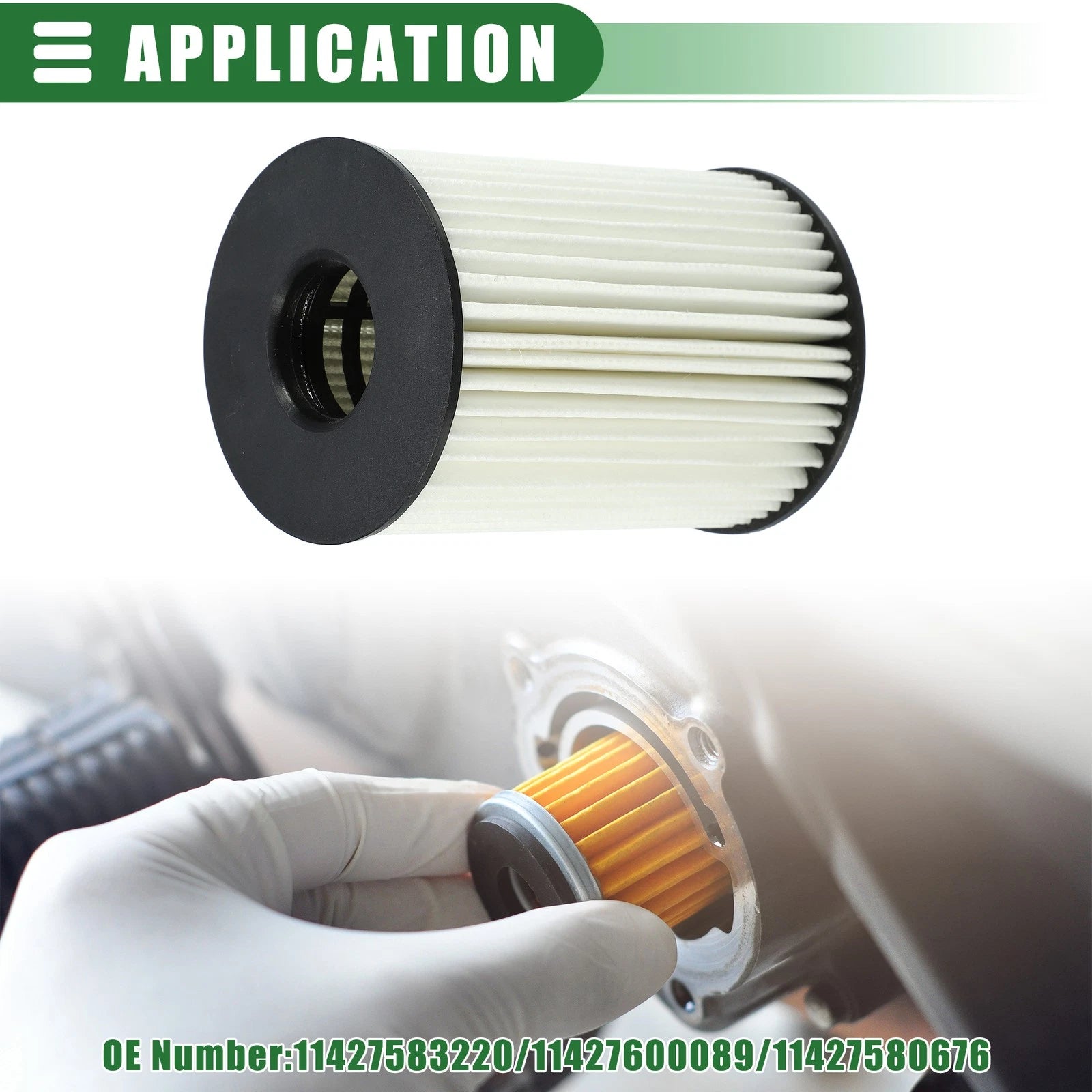 Set of 2 Engine Oil Filters for BMW 550i (2010–2016) No. 11427583220