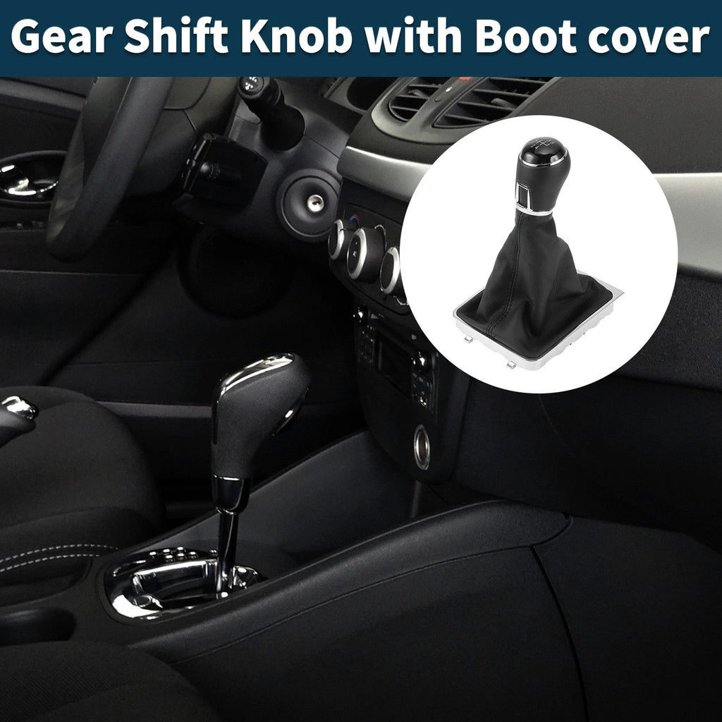 5 Speed Gear Shifter Knob with Cover for Volkswagen Passat (2005–2010)