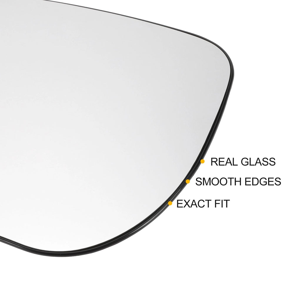 Left Side White Mirror Glass for Toyota Verso (2009–2012)