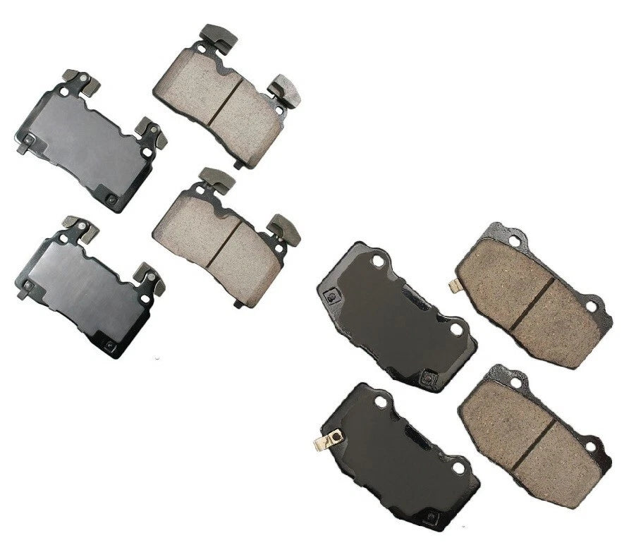 Set of 4 Akebono Ceramic Disc Brake Pads for Chevy Camaro Corvette