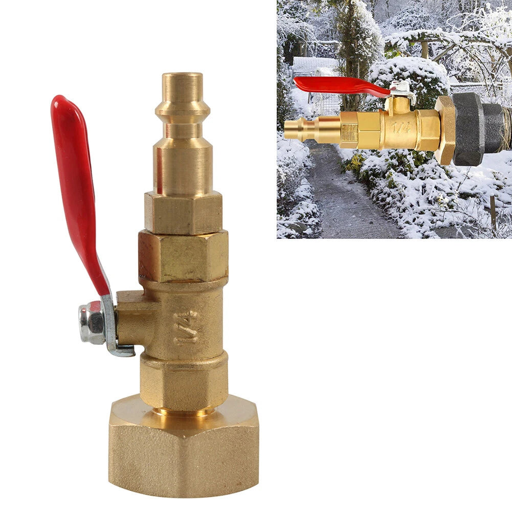 RV Winterize Blowout Adapter 1/4 Inch Male Quick Connect Plug for RVs