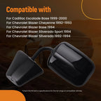 Set of 2 Manual Side Mirrors for Chevrolet C2500 (1994–2000) Left Right