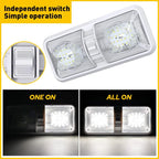 RV LED 12V Ceiling Fixture Double Dome Light for Camper Trailer (No Year)