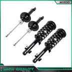2 Front Struts Coil Springs & 2 Rear Shocks for Honda Accord (2008–2012)