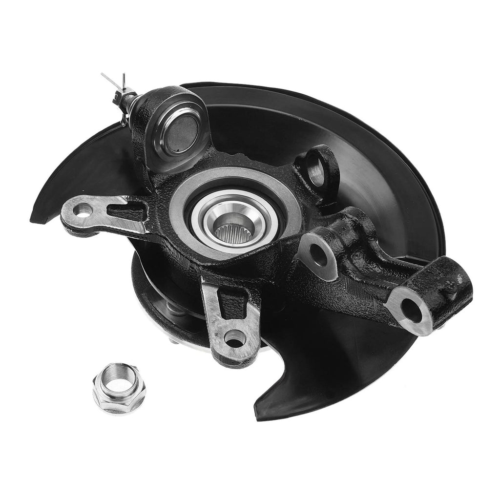 Pair Front Steering Knuckle & Hub Bearing for Honda Civic (2001-2002)