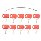 Key for John Deere Skid-Steer Loader 260 280 CT332 323D 323E  - 10 pcs