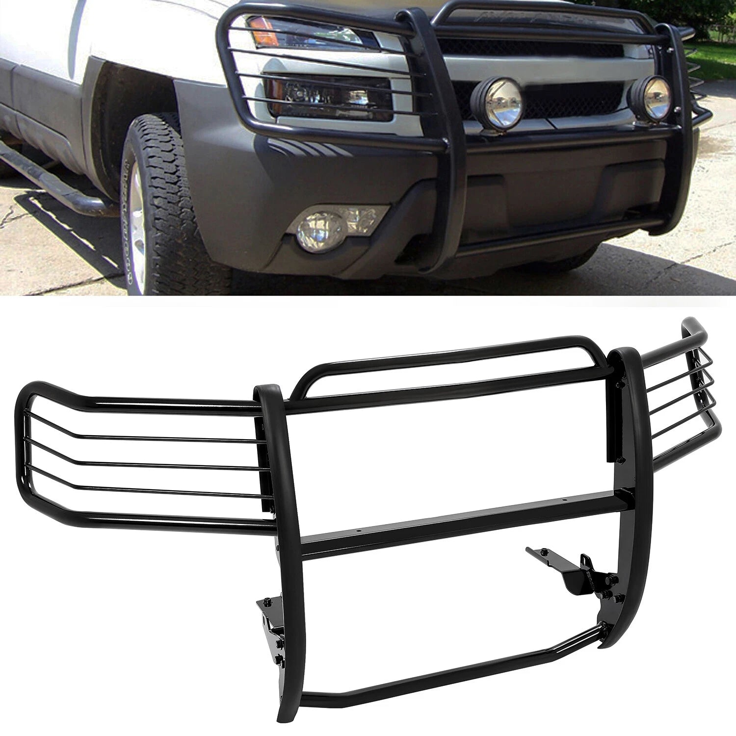 Front Bumper Brush Grill Guard for Chevy Suburban Tahoe (2007–2014)