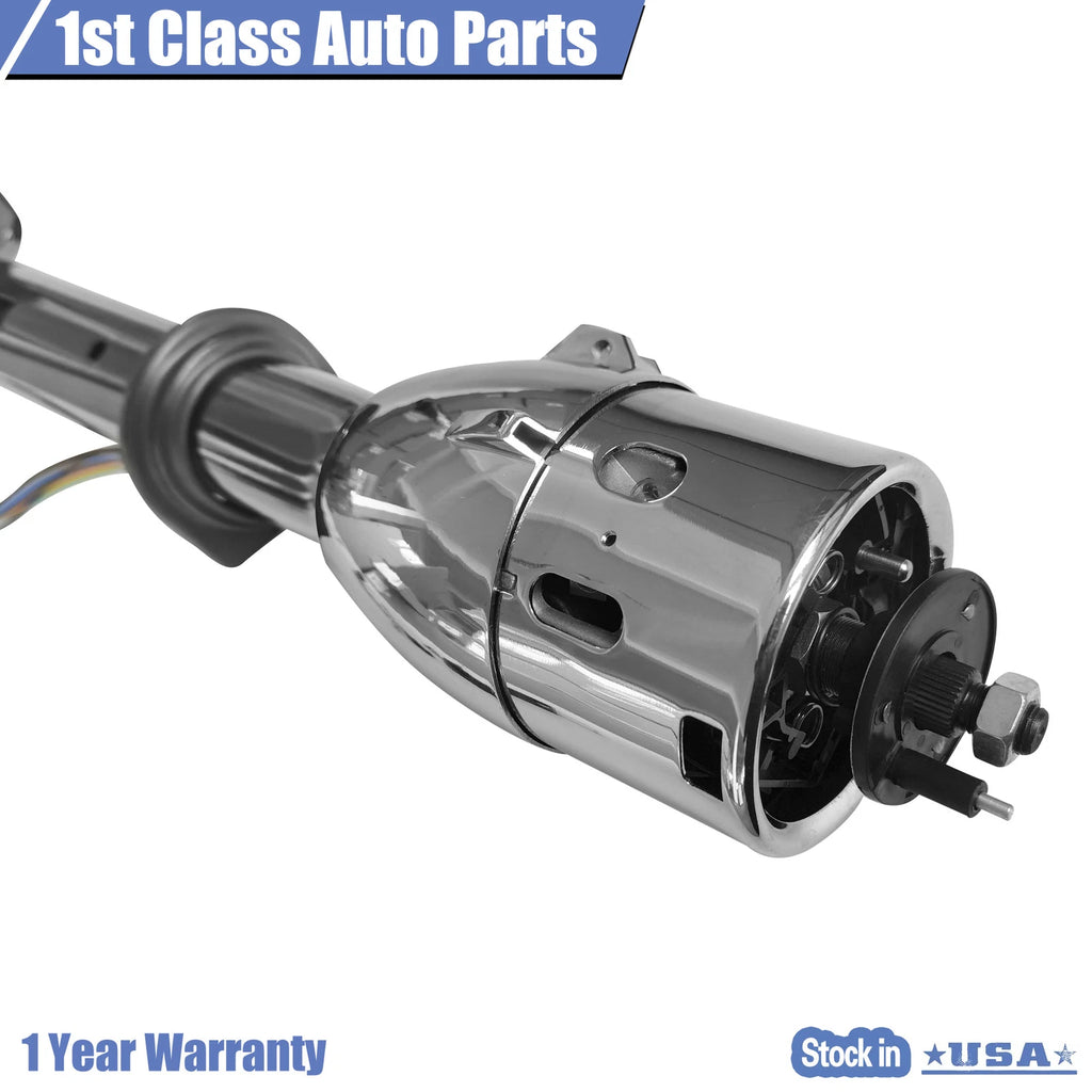 35" Universal Black Tilt Steering Column for Custom Applications (W/O Wheel)