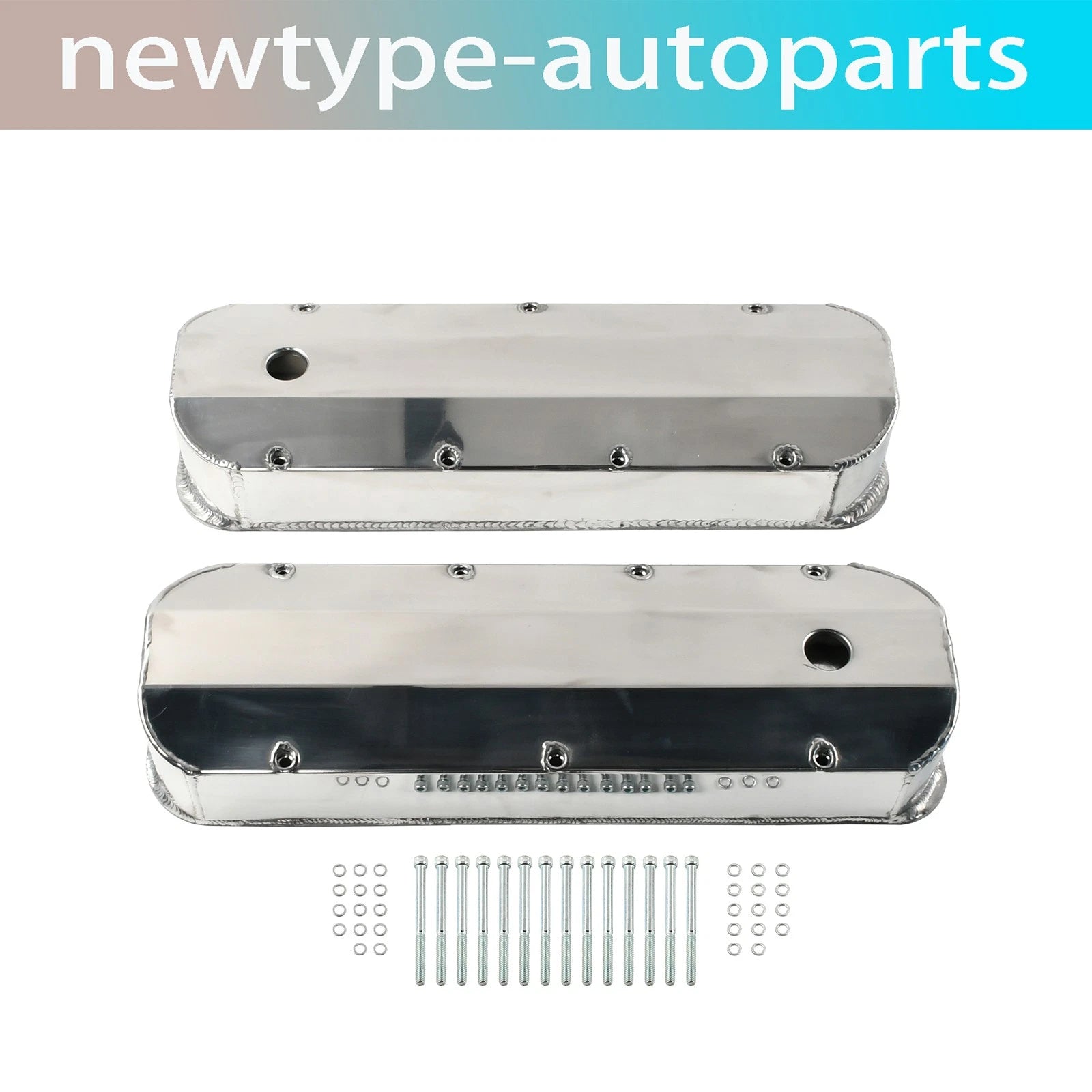 BBC Valve Covers for Chevy 396 427 454 (1965–1980) Polished Aluminum