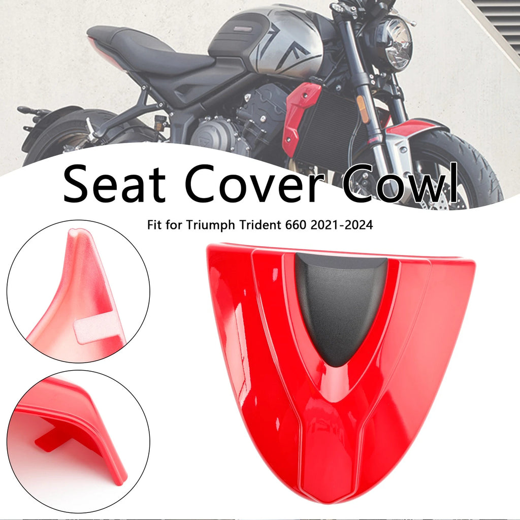 Tail Rear Seat Cover Fairing Cowl for Trident 660 (2021–2024) Red