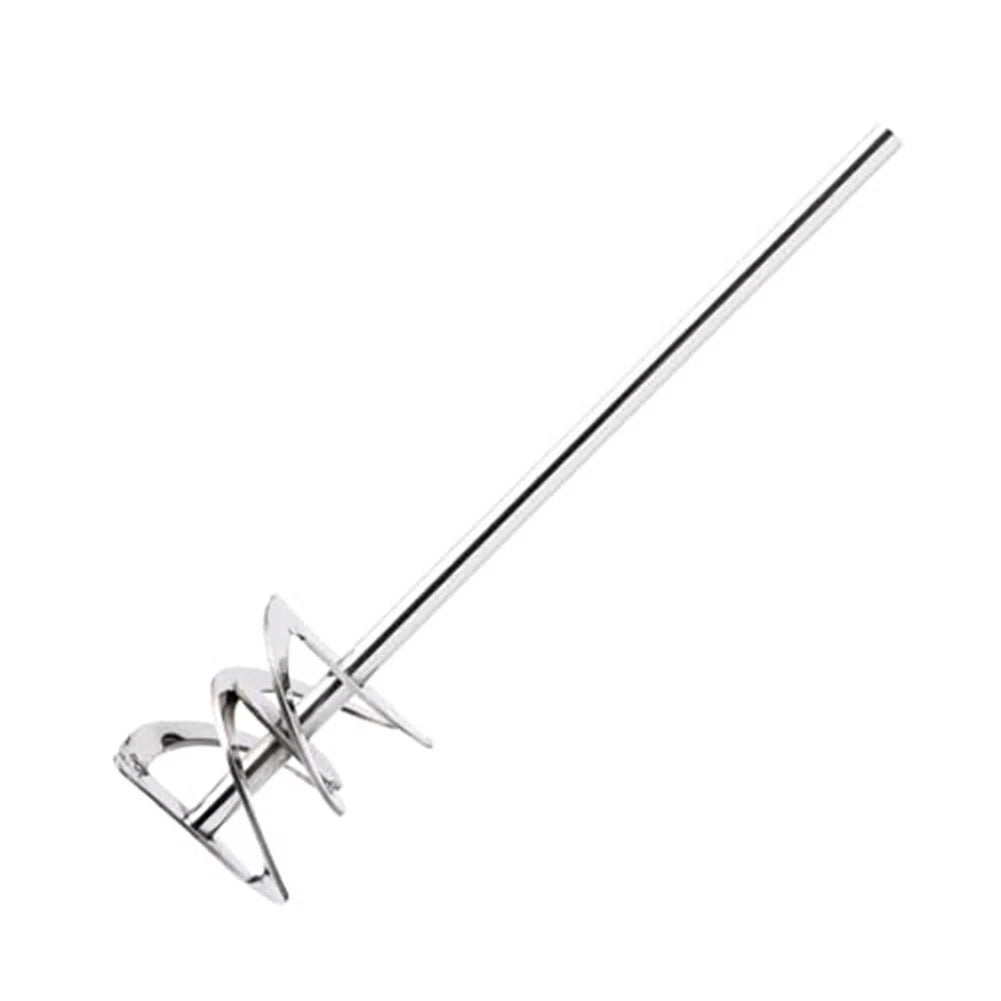 316L Stainless Steel Paint Stirrer Paddle for Drill (250mm Length, 8mm Shaft)